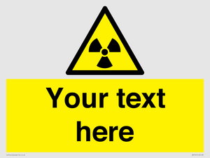 Custom Radioactive Material Sign